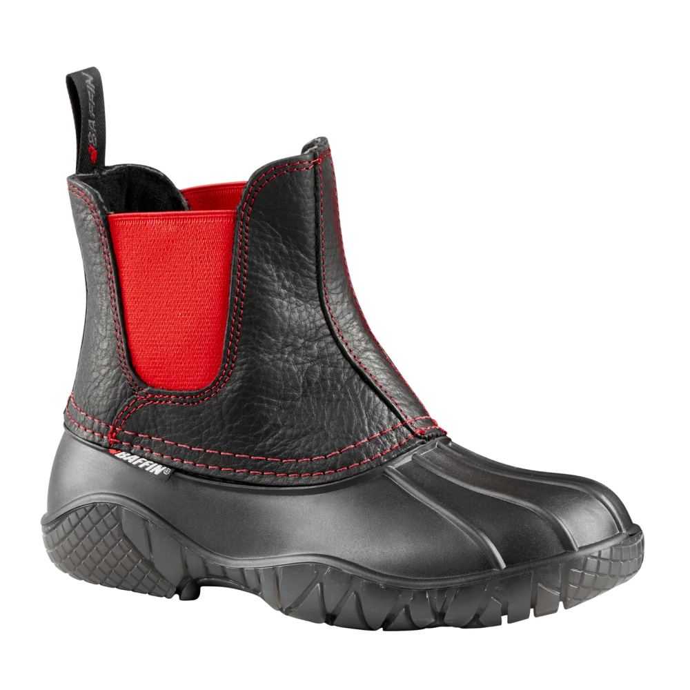 HURON | WOMEN'S LIFESTYLE BOOTS-BLACK/RED